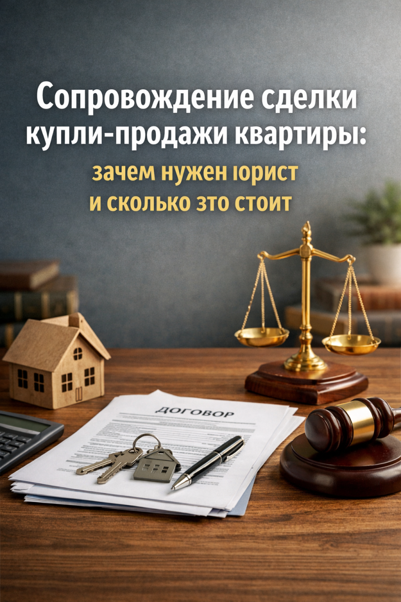 Сопровождение сделки купли-продажи квартиры: зачем нужен юрист и сколько это стоит