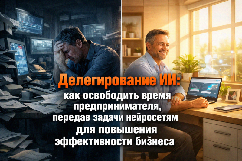 Делегирование ИИ: как освободить время предпринимателя, передав задачи нейросетям для повышения эффективности бизнеса