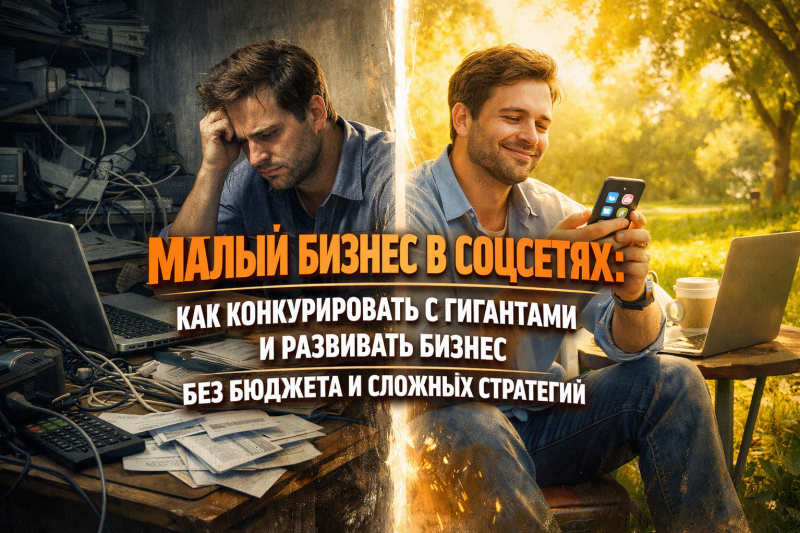 Малый бизнес в соцсетях: как конкурировать с гигантами и развивать бизнес без бюджета и сложных стратегий