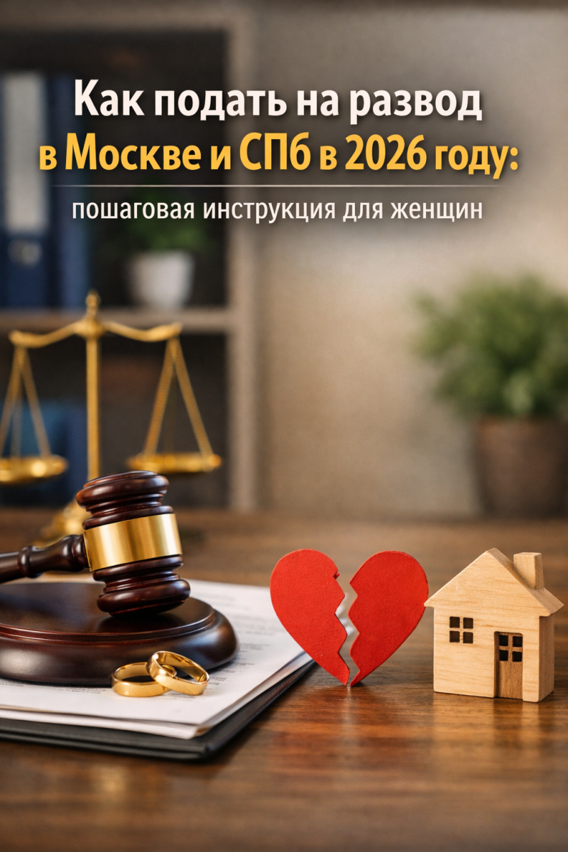 Как подать на развод в Москве и СПб в 2026 году: пошаговая инструкция для женщин