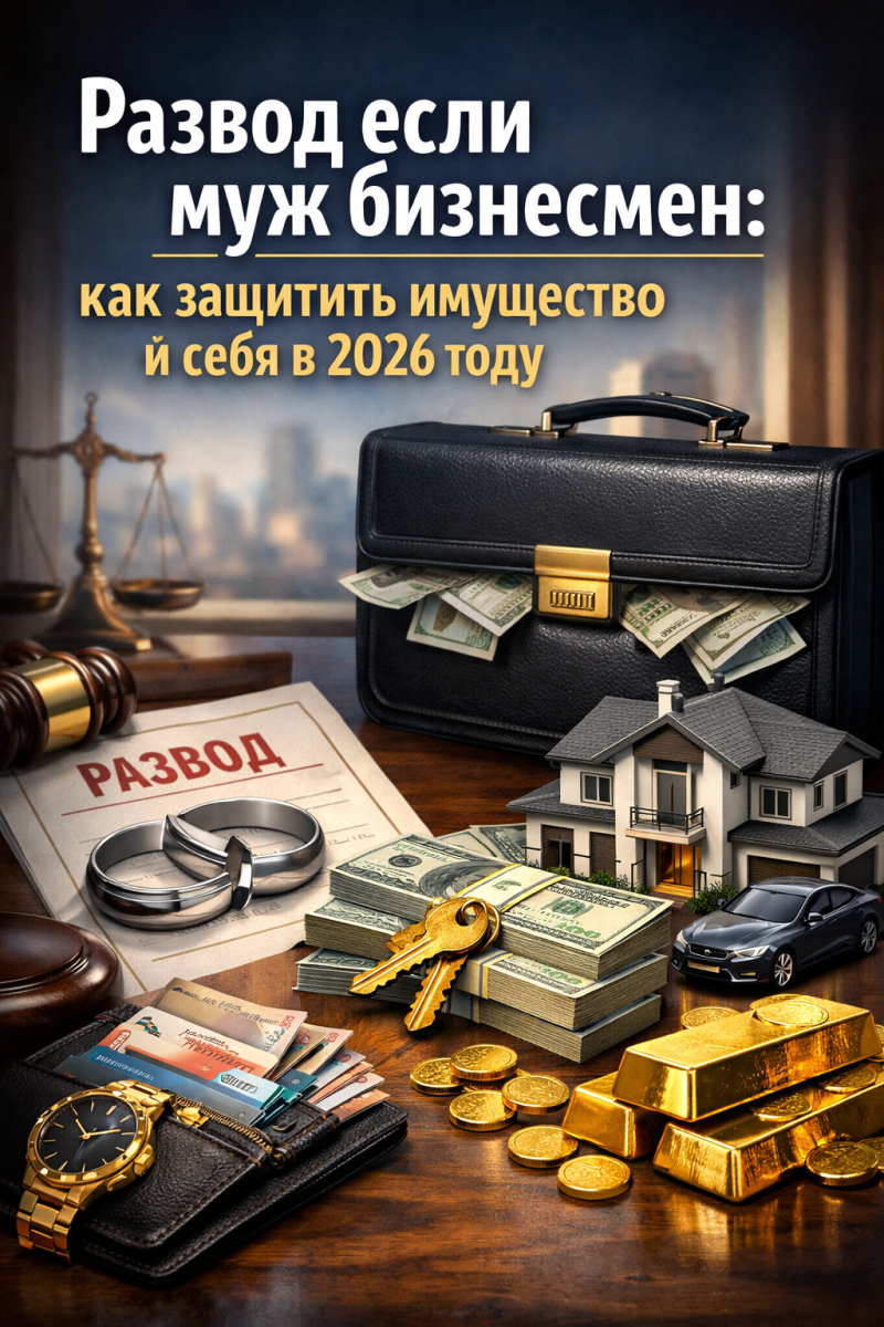 Развод если муж бизнесмен: как защитить имущество и себя в 2026 году
