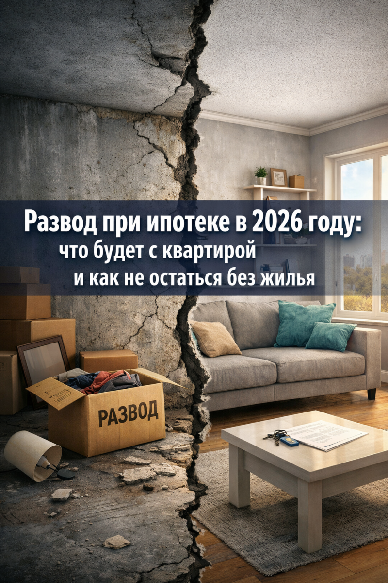 Развод при ипотеке в 2026 году: что будет с квартирой и как не остаться без жилья