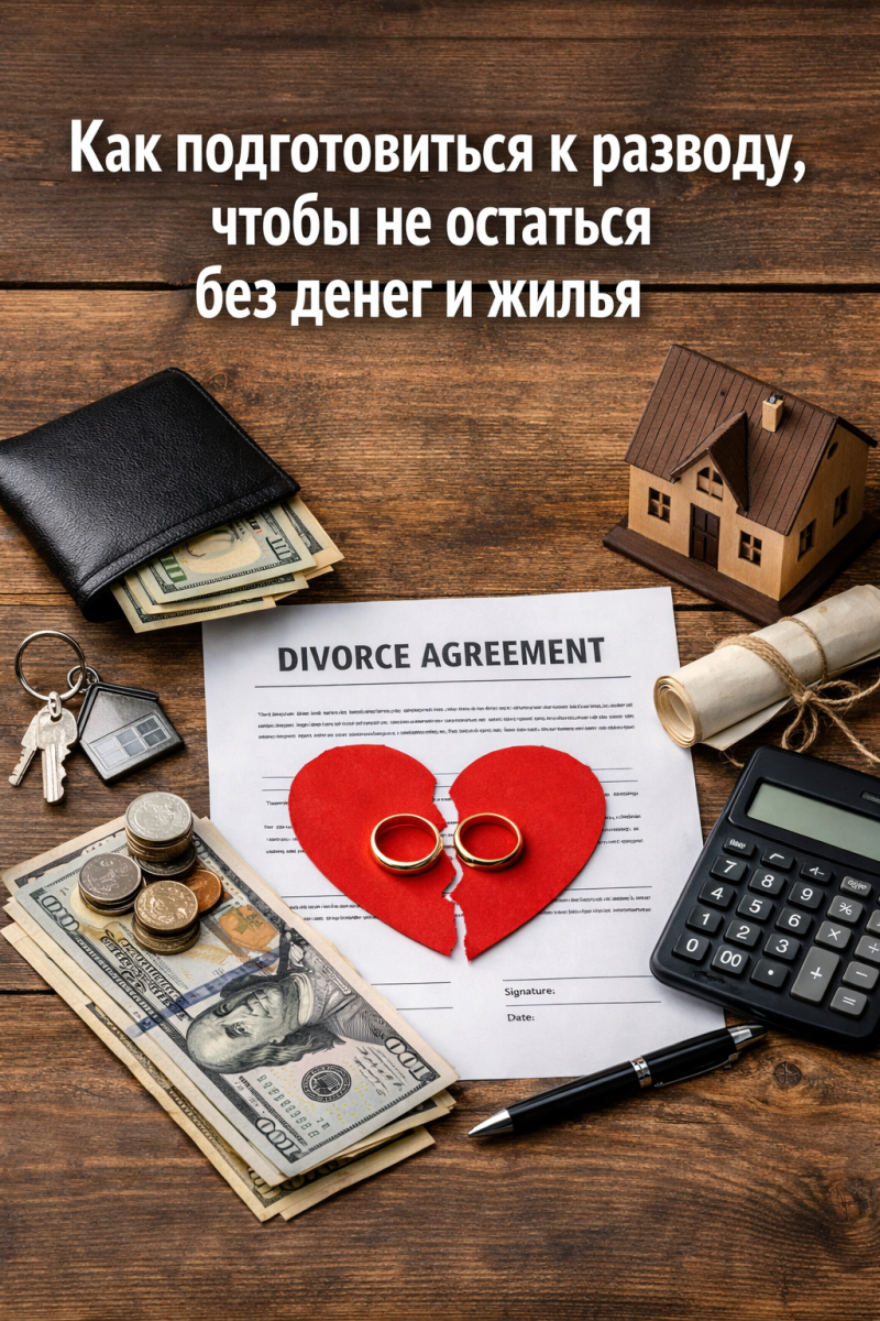 Как подготовиться к разводу, чтобы не остаться без денег и жилья