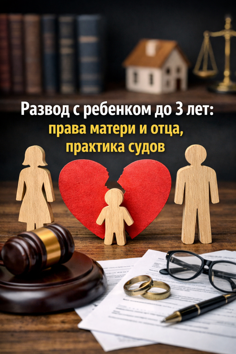 Развод с ребенком до 3 лет: права матери и отца, практика судов