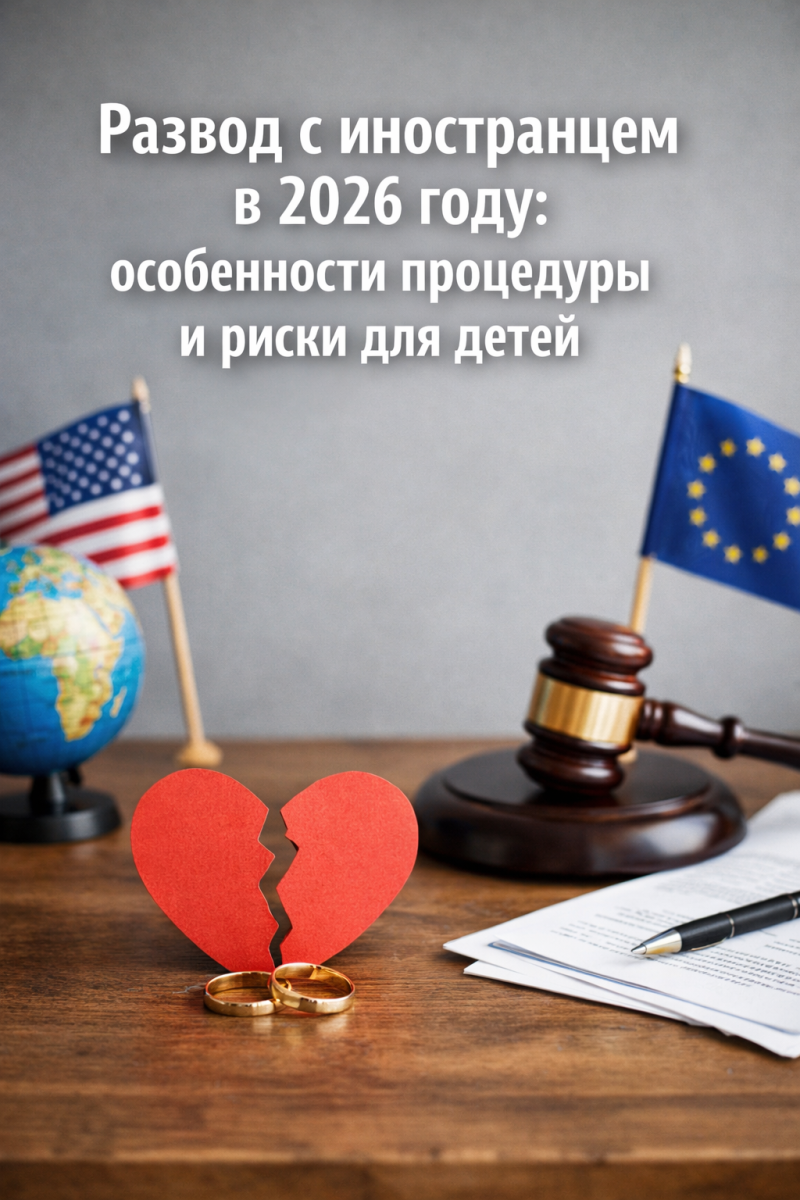 Развод с иностранцем в 2026 году: особенности процедуры и риски для детей