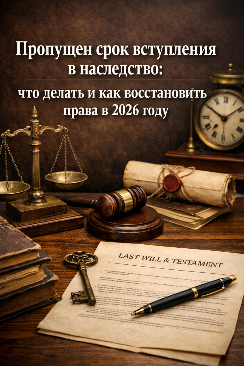 Пропущен срок вступления в наследство: что делать и как восстановить права в 2026 году