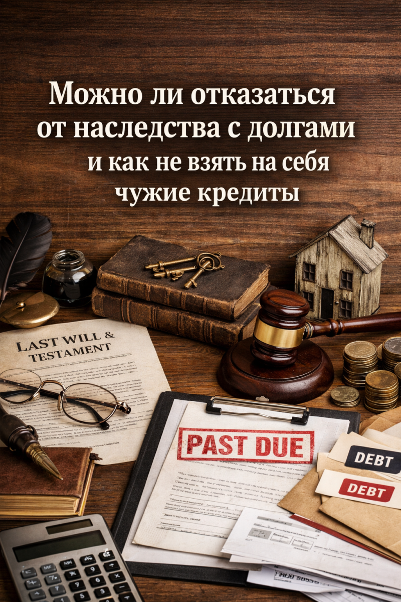 Можно ли отказаться от наследства с долгами и как не взять на себя чужие кредиты