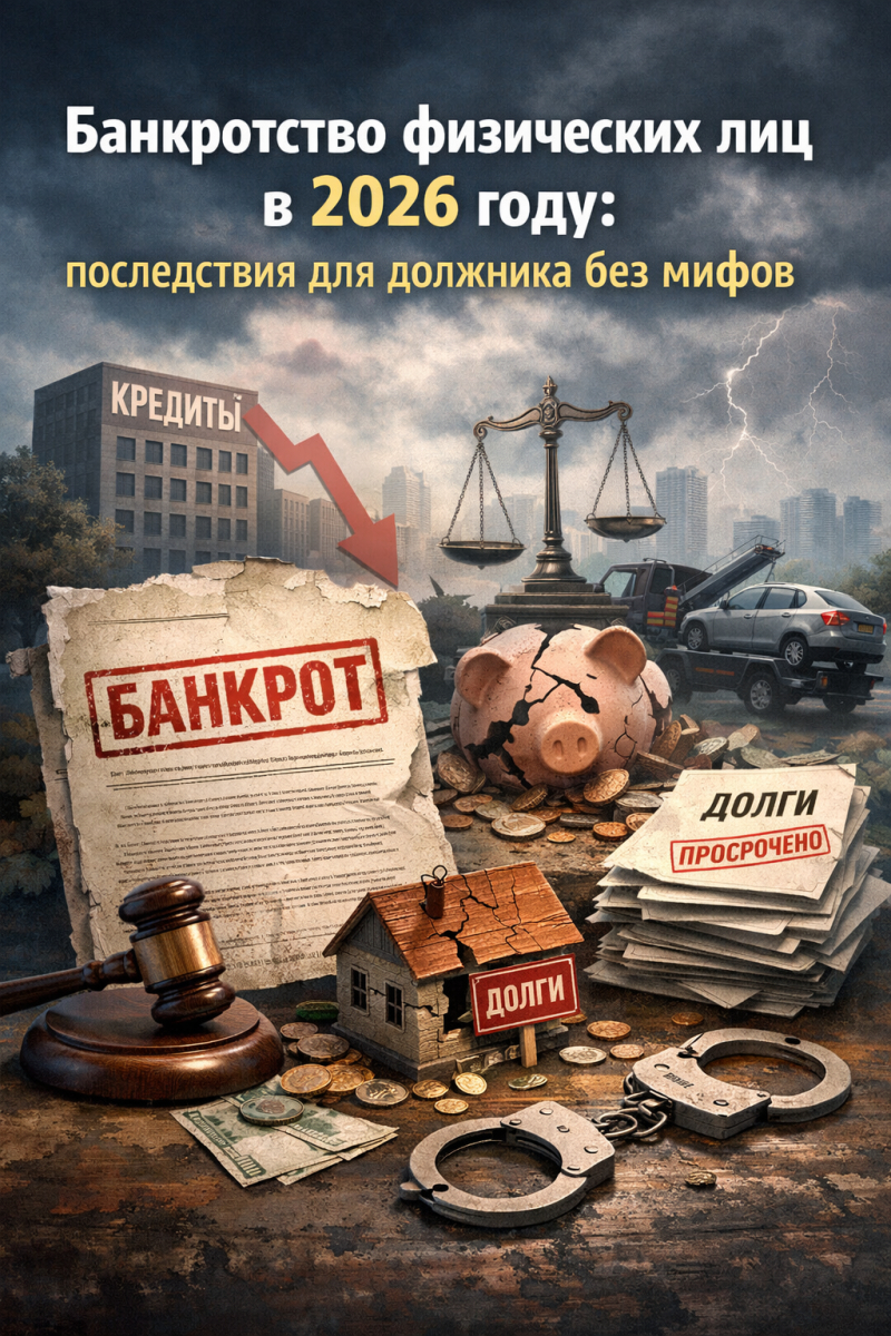 Банкротство физических лиц в 2026 году: последствия для должника без мифов