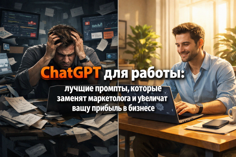 ChatGPT для работы: лучшие промпты, которые заменят маркетолога и увеличат вашу прибыль в бизнесе