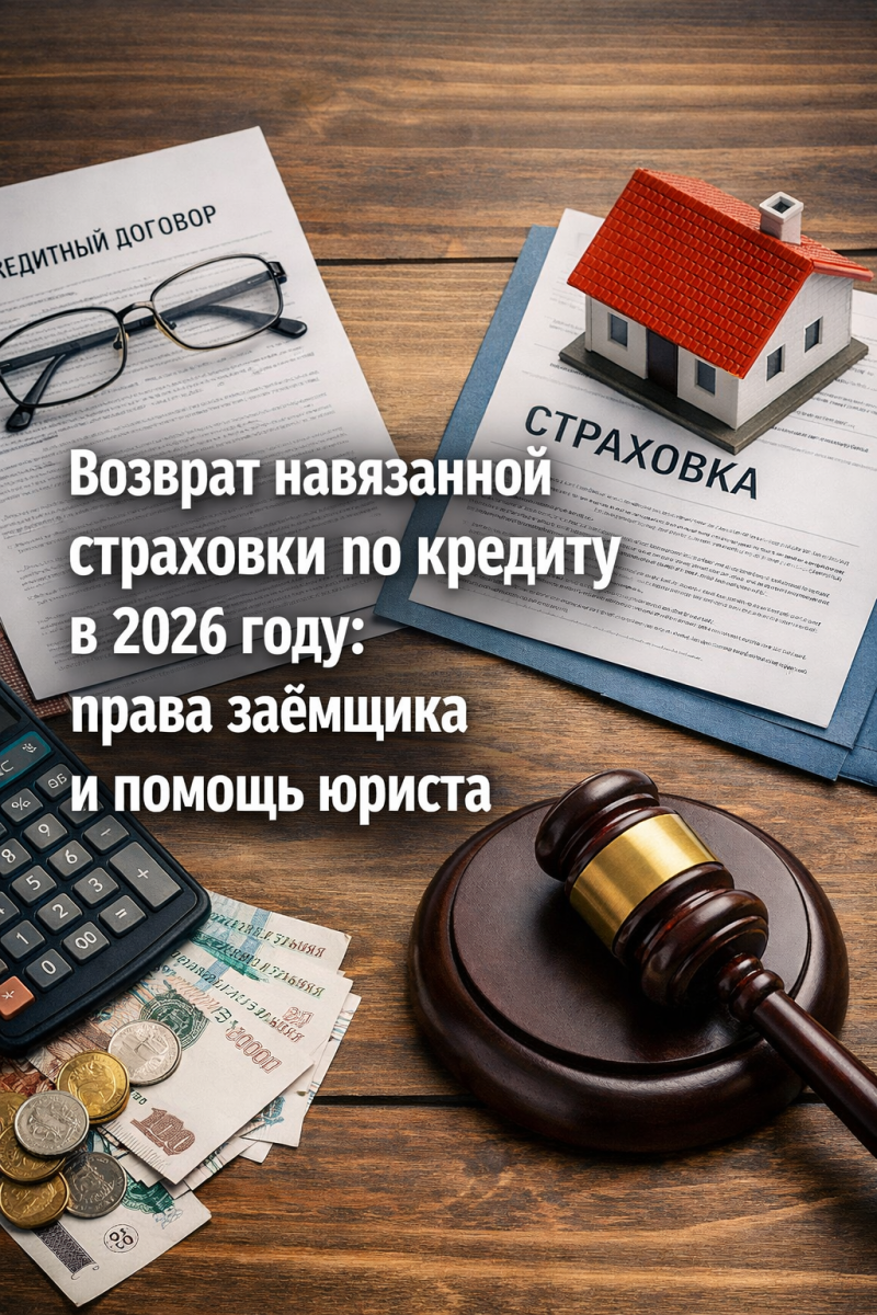 Возврат навязанной страховки по кредиту в 2026 году: права заёмщика и помощь юриста