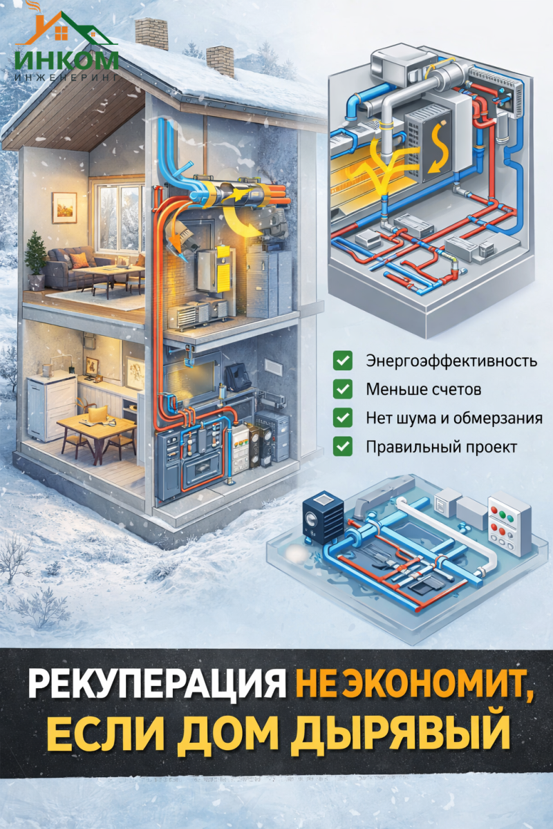 Рекуперация и вентиляция 2025: как снизить счета за энергию в частном доме