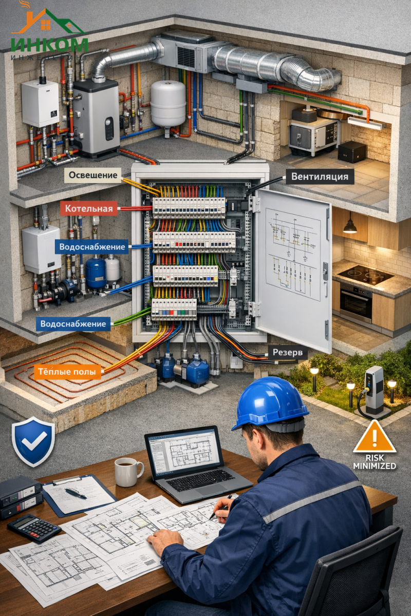 Грамотное проектирование электрики: ключ к безопасности и минимальным рискам