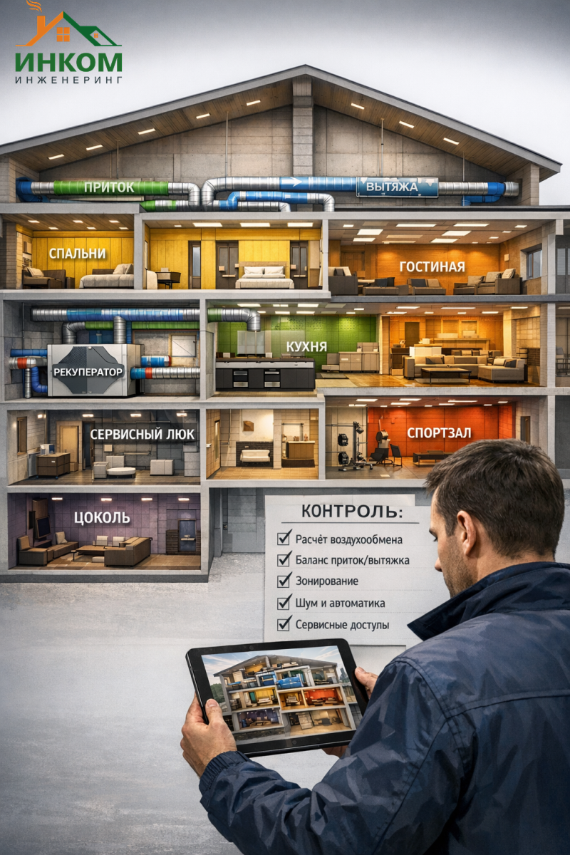 Частые ошибки при выборе вентиляции для большого дома и как их избежать