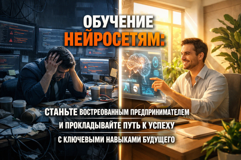 Обучение нейросетям: станьте востребованным предпринимателем и прокладывайте путь к успеху с ключевыми навыками будущего