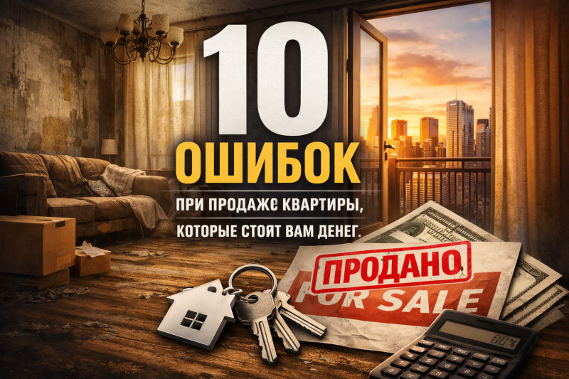 10 ошибок при продаже квартиры, которые стоят вам денег