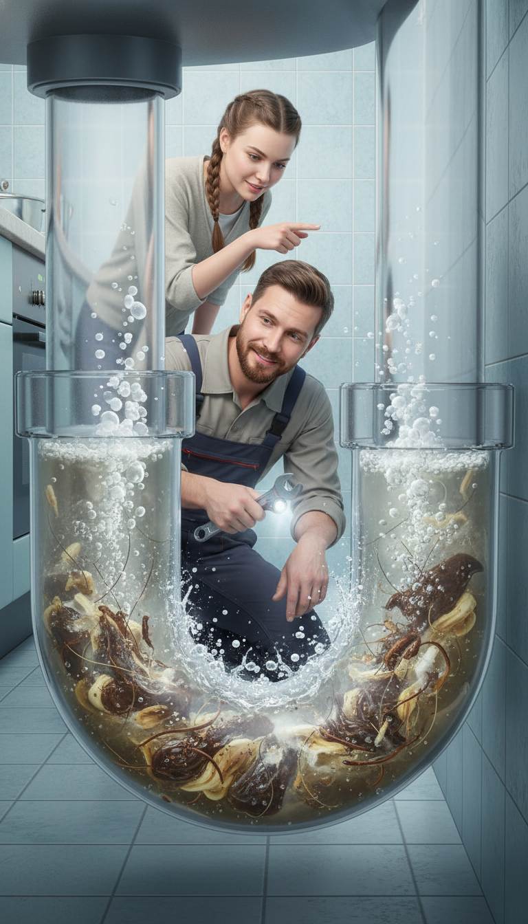 Что происходит в трубах после использования гранул (схема реакции)