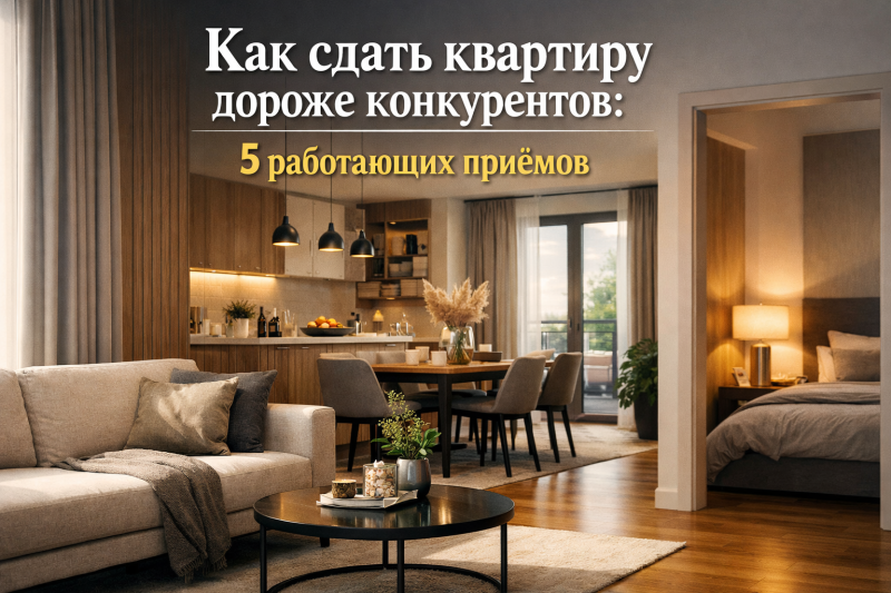 Как сдать квартиру дороже конкурентов: 5 работающих приёмов