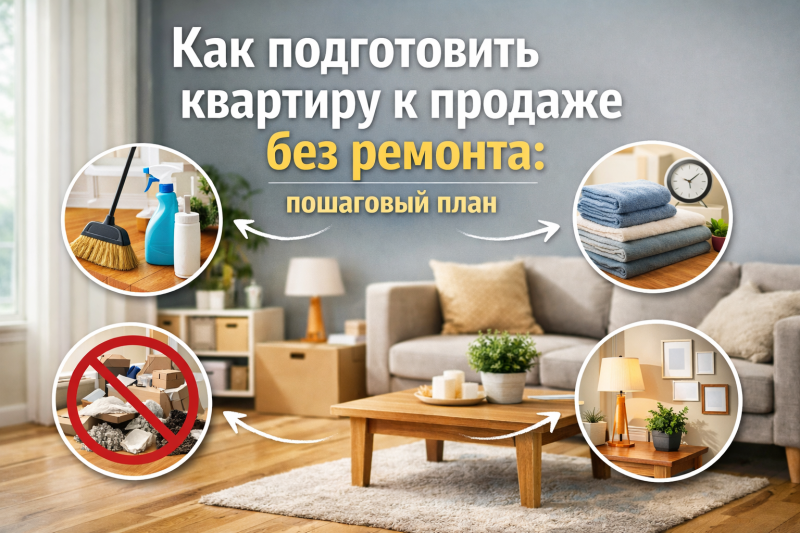 Как подготовить квартиру к продаже без ремонта: пошаговый план