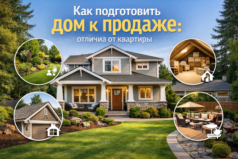 Как подготовить дом к продаже: отличия от квартиры