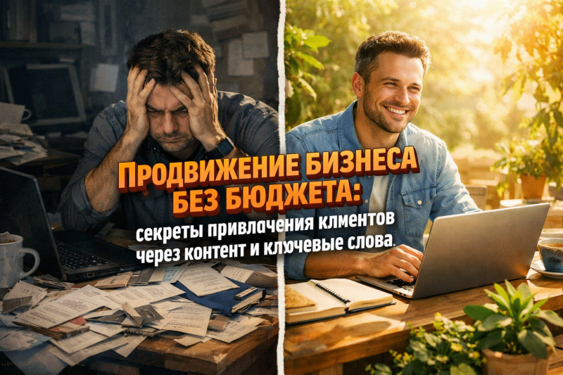 Продвижение бизнеса без бюджета: секреты привлечения клиентов через контент и ключевые слова