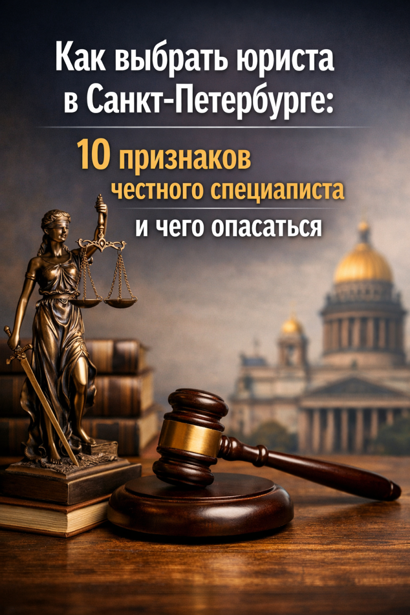 Как выбрать юриста в Санкт-Петербурге: 10 признаков честного специалиста и чего опасаться