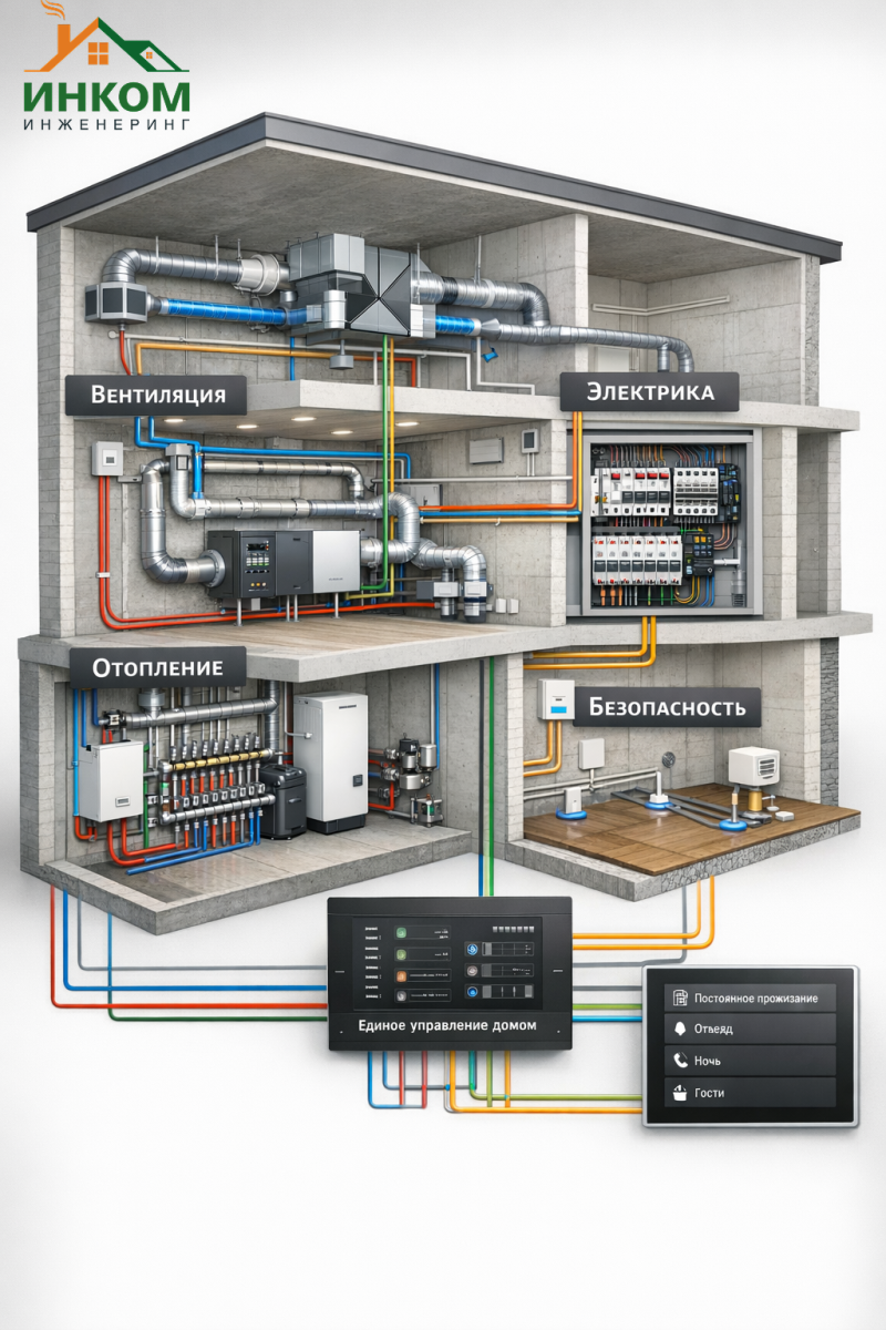 Полная интеграция отопления, электрики и вентиляции: как получить единое управление