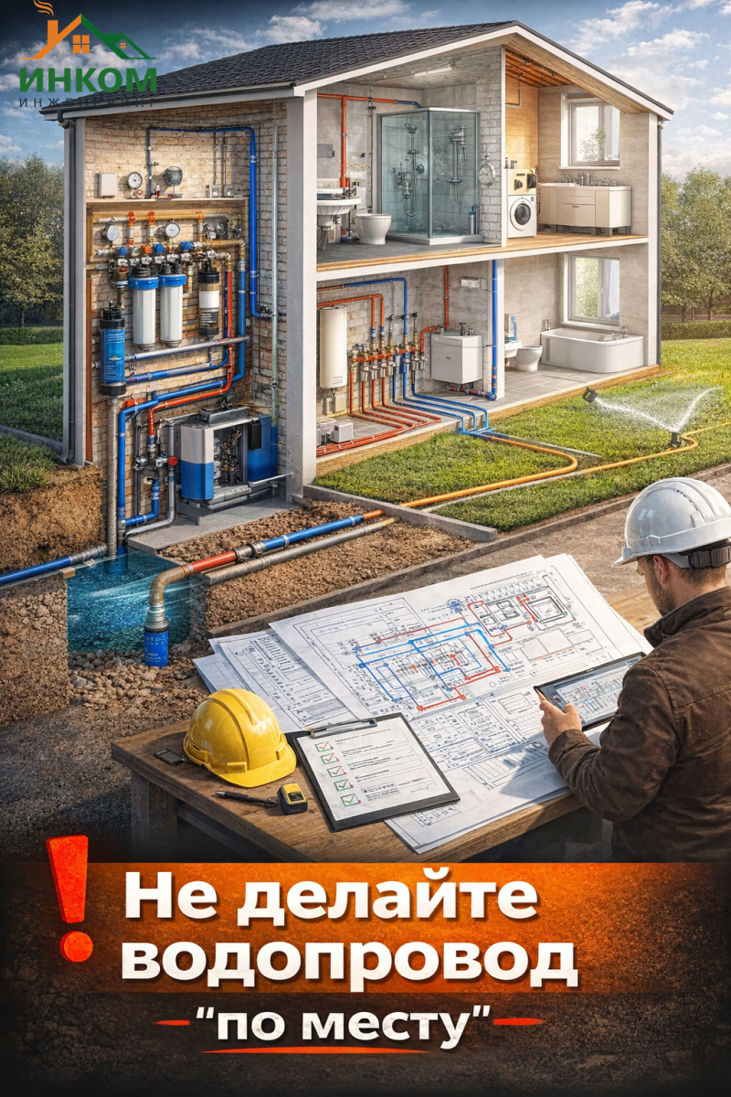 Водоснабжение и сантехника в загородном доме: грамотный проект и частые ошибки