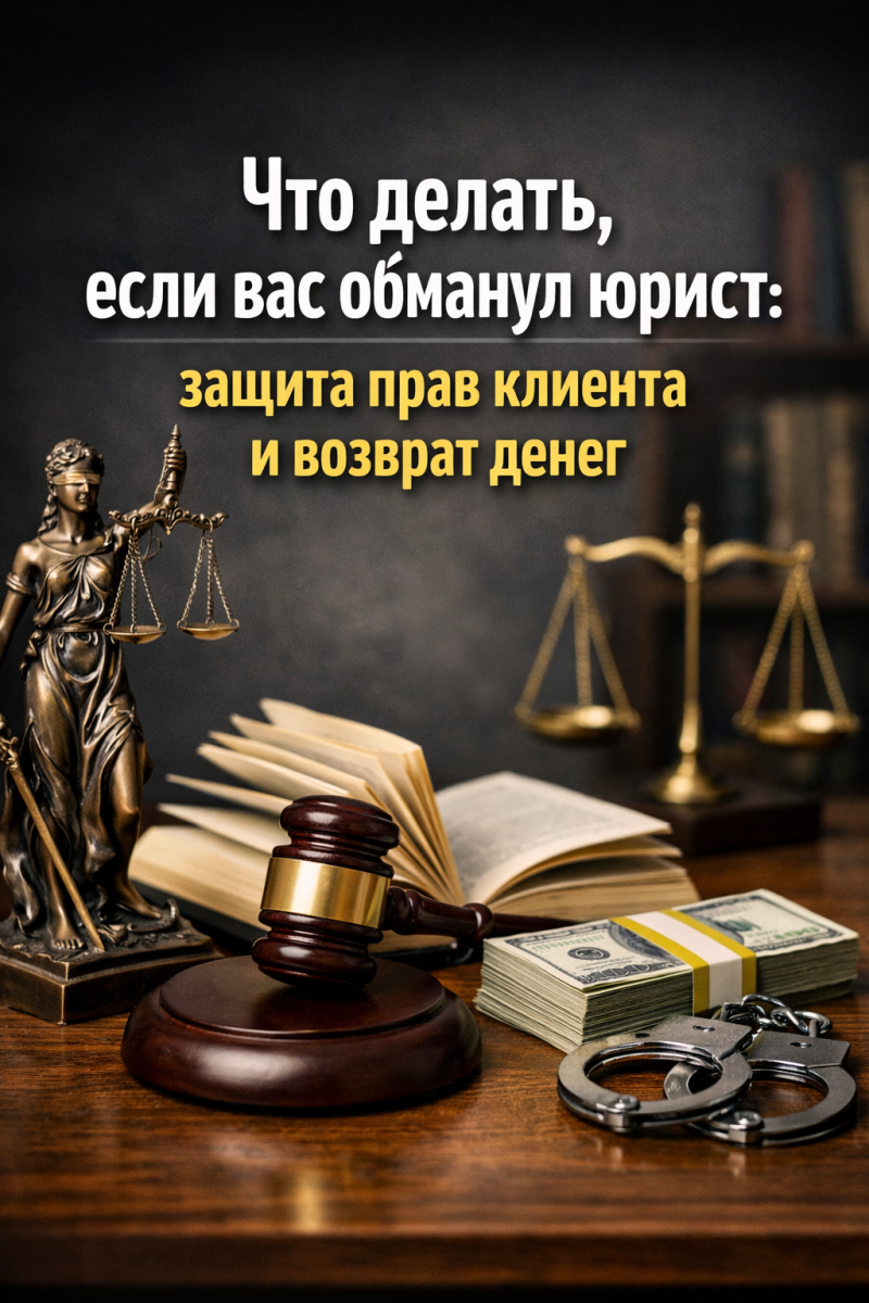 Что делать, если вас обманул юрист: защита прав клиента и возврат денег