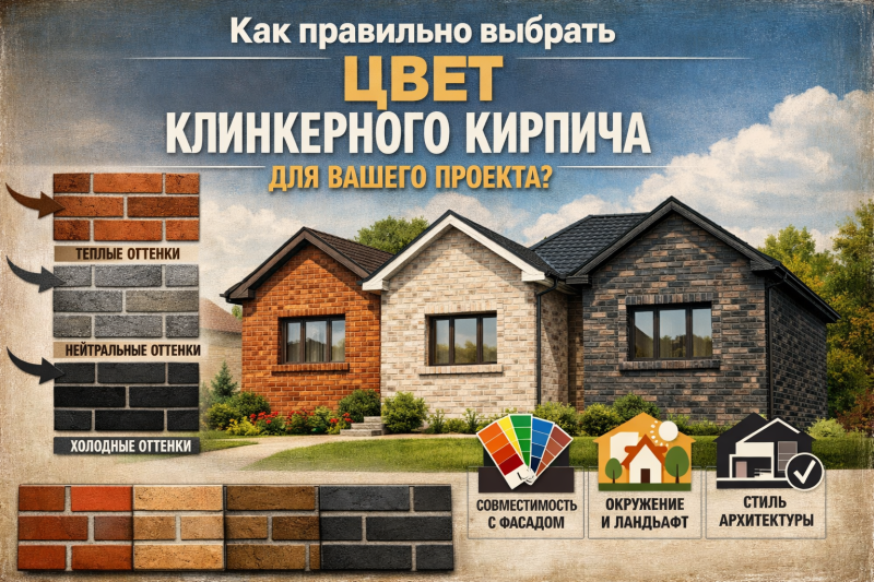 Как правильно выбрать цвет клинкерного кирпича для вашего проекта?