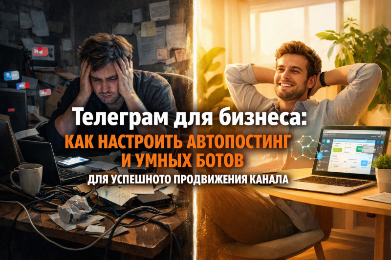 Телеграм для бизнеса: как настроить автопостинг и умных ботов для успешного продвижения канала
