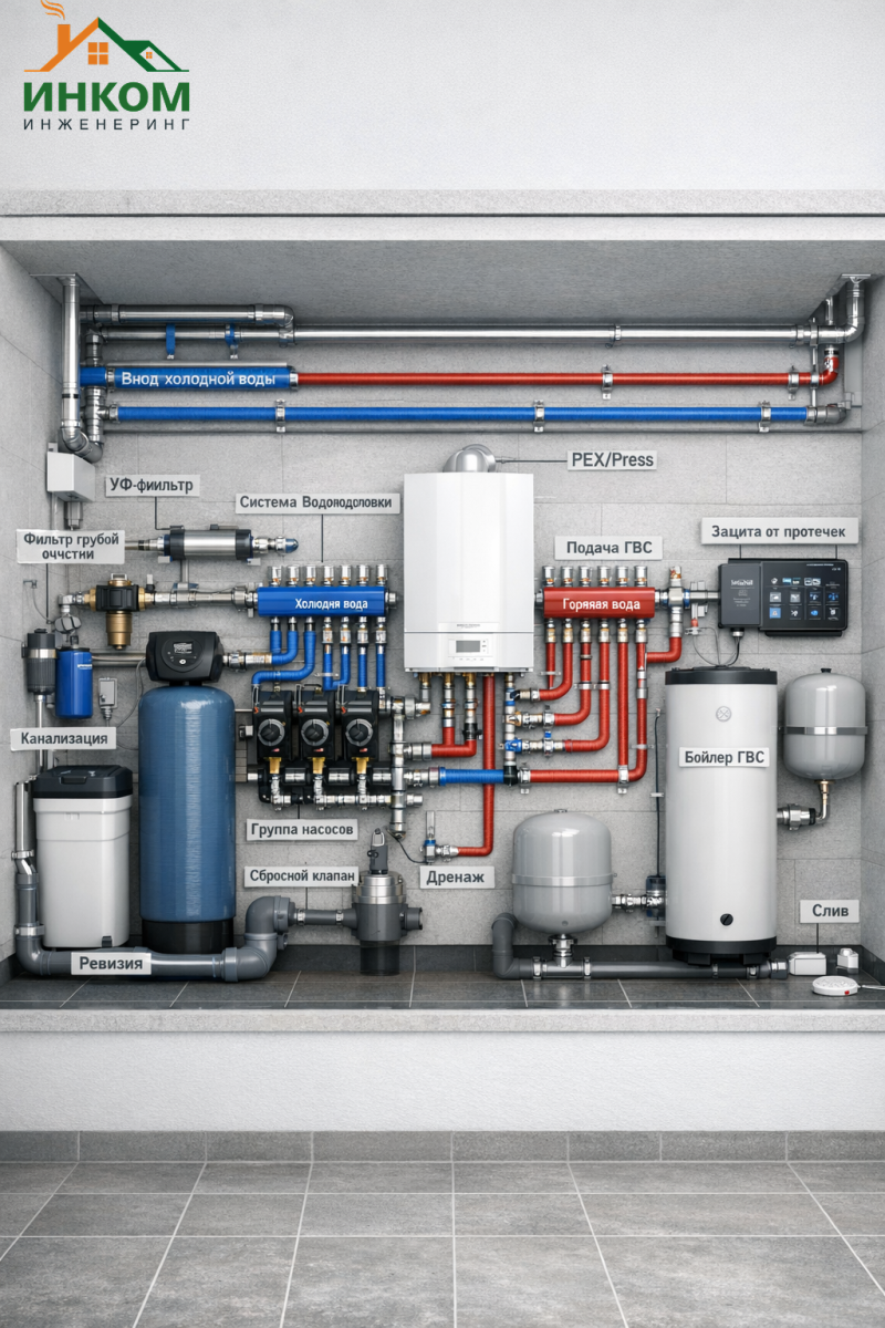 Сантехнические системы для загородного дома: развеиваем 7 мифов и обсуждаем современные решения 2025