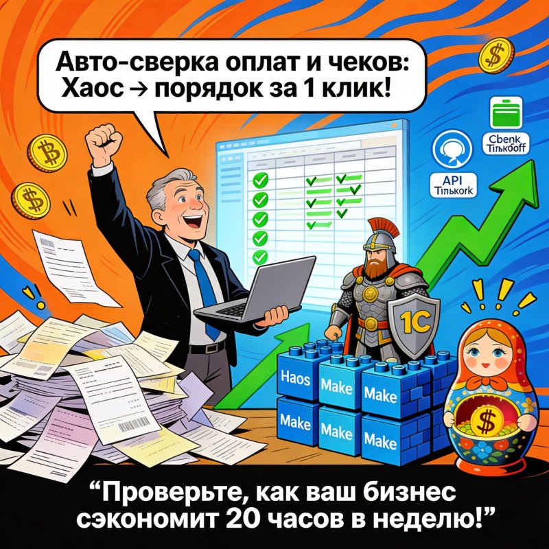Make для финансового контроля: авто-сверка оплат и чеков