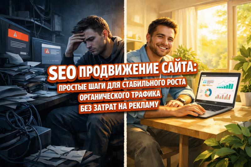 SEO продвижение сайта: простые шаги для стабильного роста органического трафика без затрат на рекламу