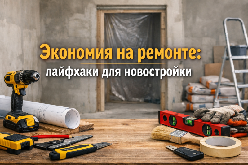 Как сэкономить на ремонте новостройки: советы и инструменты