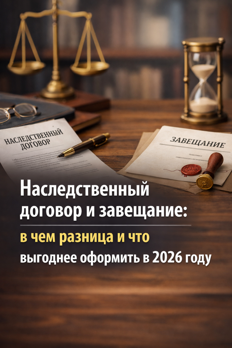 Наследственный договор и завещание: в чем разница и что выгоднее оформить в 2026 году