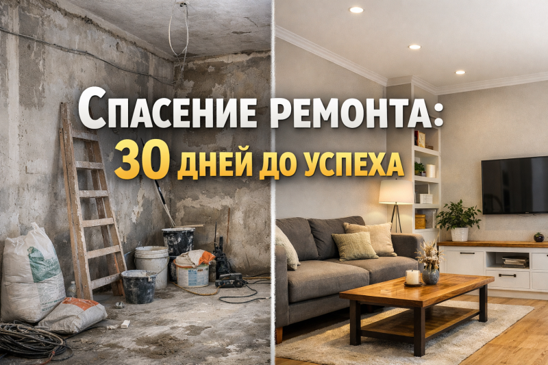 Кейс: как мы спасли ремонт за 1 месяц