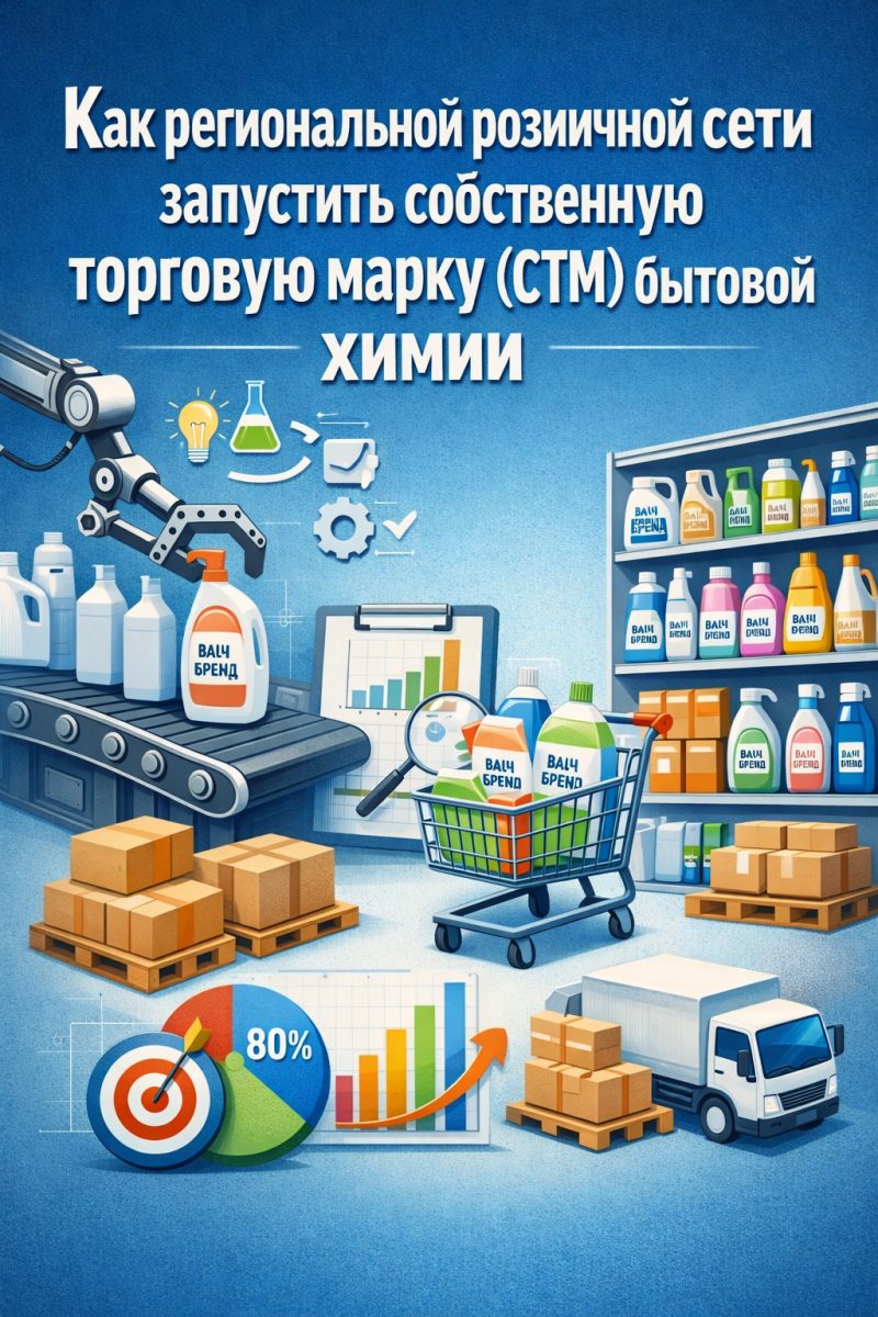 Как региональной розничной сети запустить собственную торговую марку (СТМ) бытовой химии