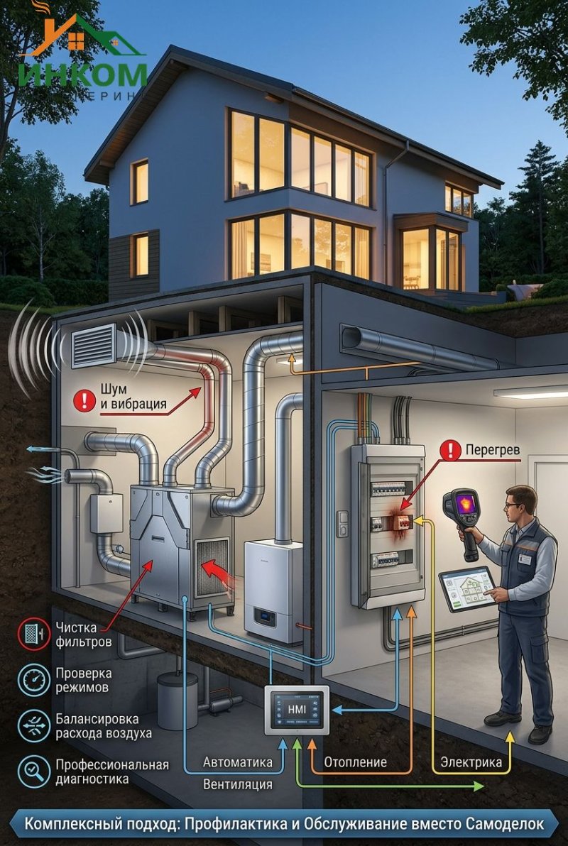 Почему шумит вентиляция и греются провода: частые проблемы и способы их устранения