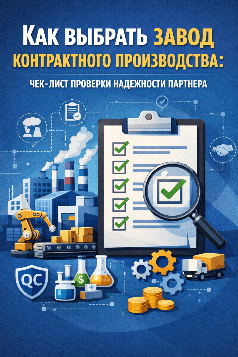 Как выбрать завод контрактного производства: чек-лист проверки надежности партнера