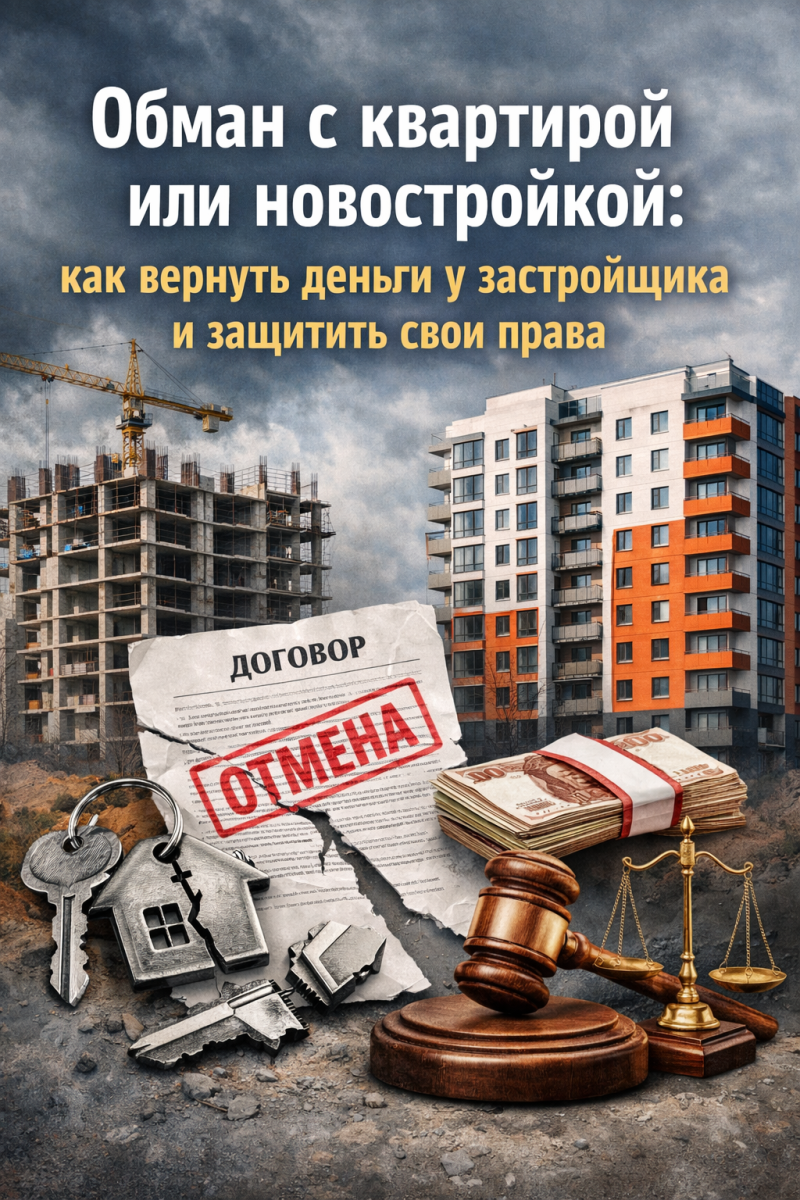 Обман с квартирой или новостройкой: как вернуть деньги у застройщика и защитить свои права
