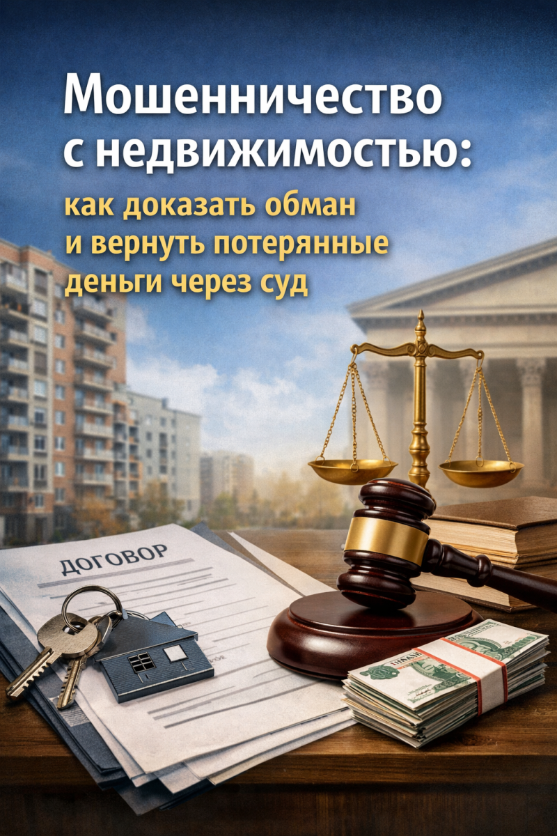 Мошенничество с недвижимостью: как доказать обман и вернуть потерянные деньги через суд