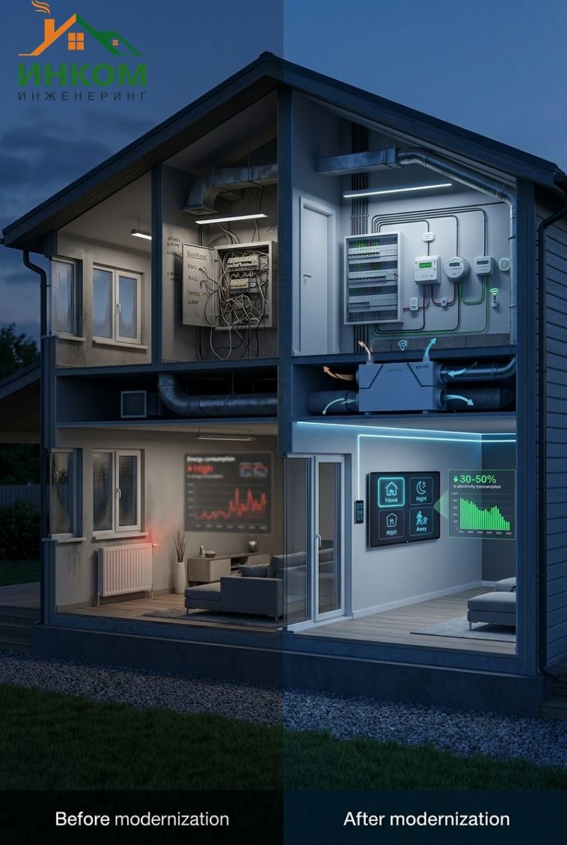 Модернизация электрики и вентиляции: как снизить расходы на эксплуатацию на 30-50%