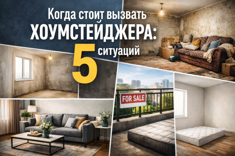 Когда стоит вызвать хоумстейджера: 5 ситуаций