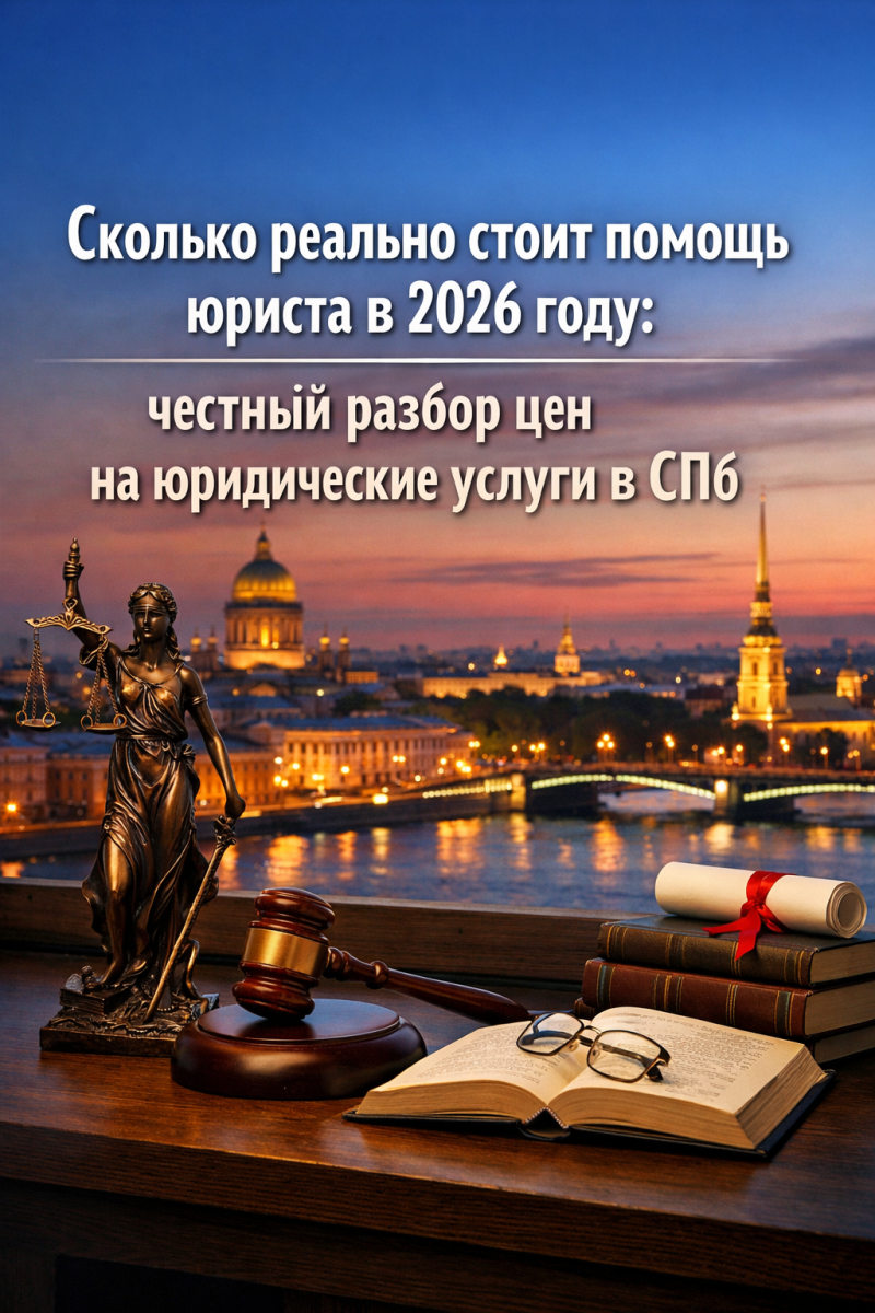 Сколько реально стоит помощь юриста в 2026 году: честный разбор цен на юридические услуги в СПб
