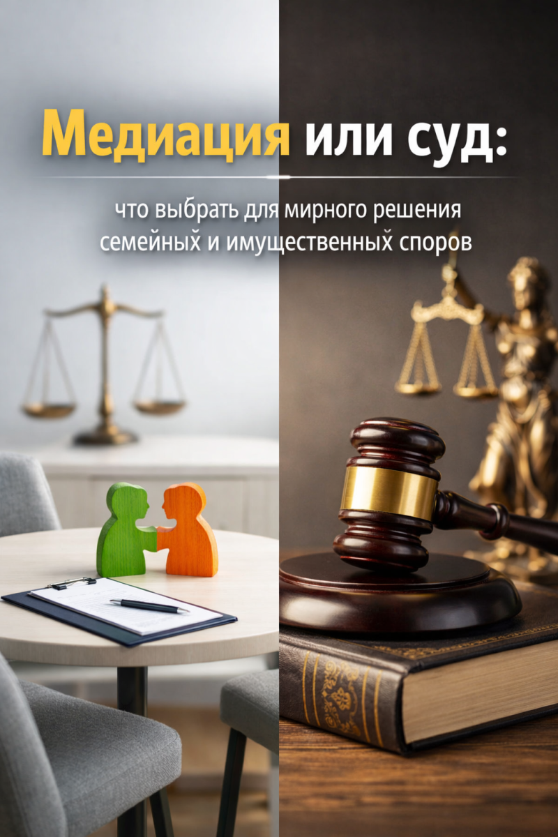 Медиация или суд: что выбрать для мирного решения семейных и имущественных споров