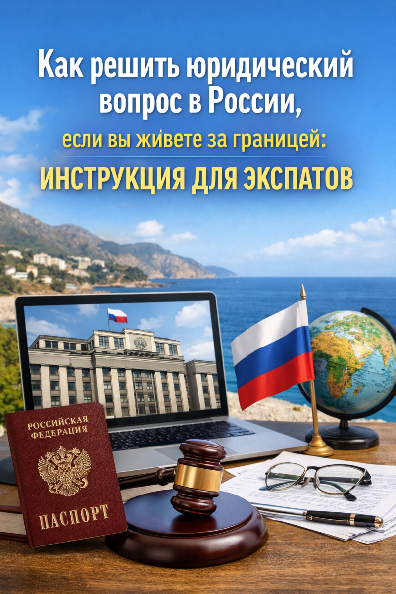 Как решить юридический вопрос в России, если вы живете за границей: инструкция для экспатов