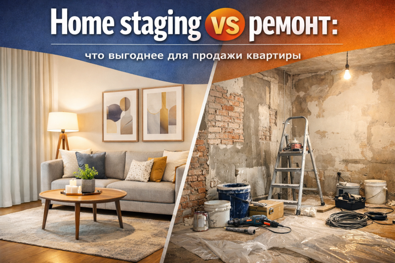 Home staging vs ремонт: что выгоднее для продажи квартиры