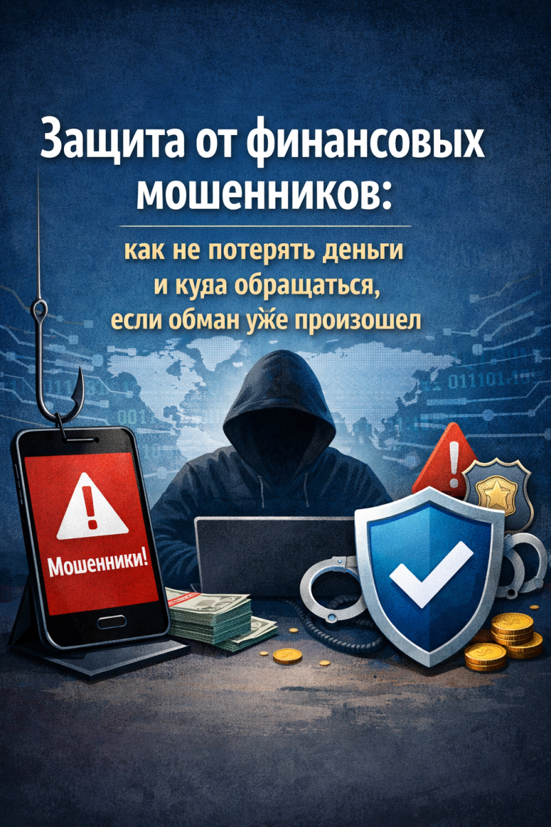 Защита от финансовых мошенников: как не потерять деньги и куда обращаться, если обман уже произошел