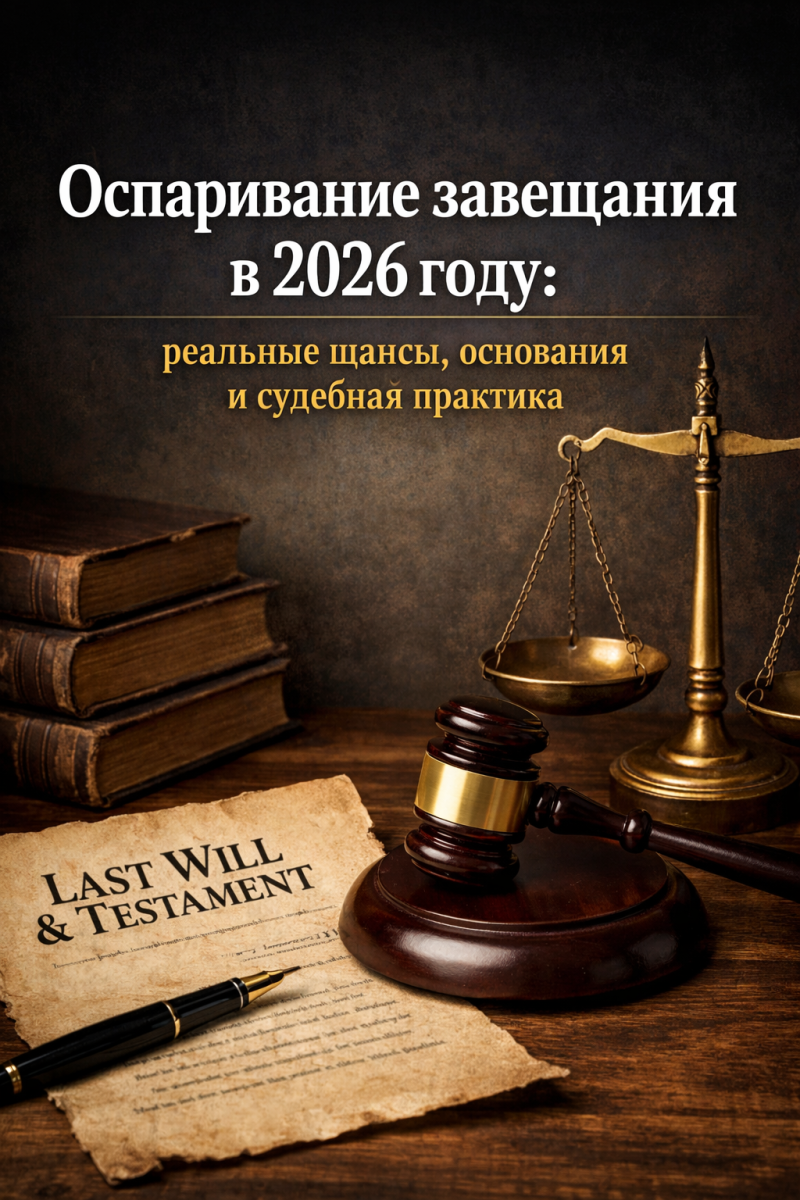 Оспаривание завещания в 2026 году: реальные шансы, основания и судебная практика