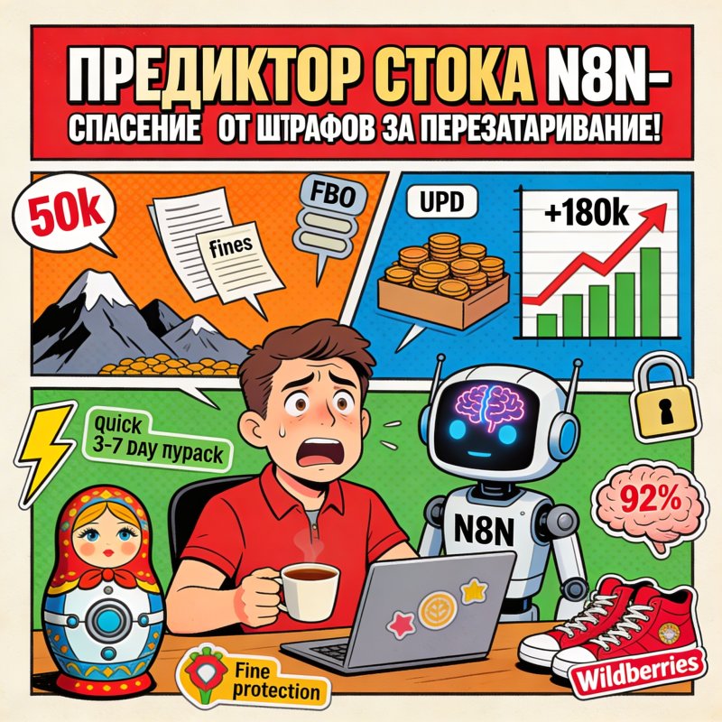 Предиктор стока n8n — ML прогноз